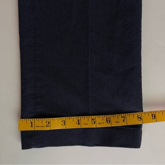 Amanda and Chelsea Curvy Classic Navy Patterned Trousers Size 18 - Picture 8 of 8